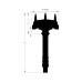PartzBiz CM: 846973-MSD Black Chevy Low-Profile Crank Trigger Distributor PartzBiz CM: 846973-MSD Black Chevy Low-Profile Crank Trigger Distributor