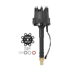 PartzBiz CM 85505 - MSD Black Chevy V8 Pro-Billet Distributor w/ locked-out timing & bronze gear PartzBiz CM 85505 - MSD Black Chevy V8 Pro-Billet Distributor w/ locked-out timing & bronze gear
