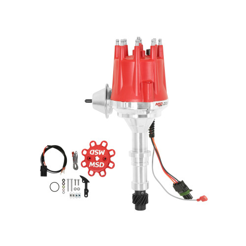 PartzBiz CM: 8552-MSD Ready-To-Run Distributor - Buick 400-430-455 V8 - Red