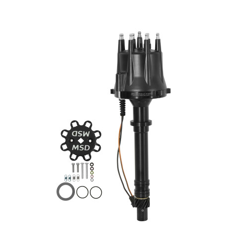 PartzBiz CM: 85555-Chevy Black V8 Pro-Billet Distributor PartzBiz CM: 85555-Chevy Black V8 Pro-Billet Distributor