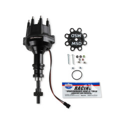 PartzBiz CM 857931 - MSD Black Distributor Ford 289-302, Pro Billet, Small Cap, Steel Gear PartzBiz CM 857931 - MSD Black Distributor Ford 289-302, Pro Billet, Small Cap, Steel Gear