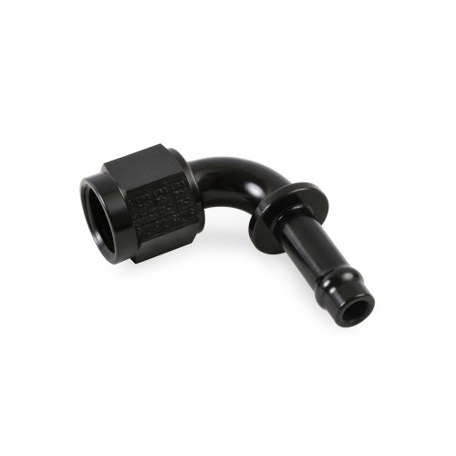 PartzBiz CM: 2935-6AN Fitting 90 Deg Single Barb, Black PartzBiz CM: 2935-6AN Fitting 90 Deg Single Barb, Black