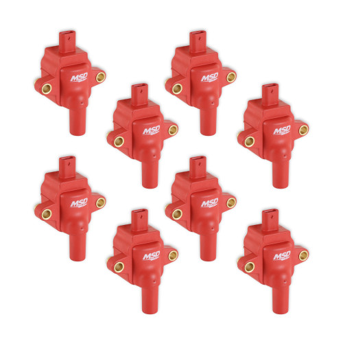 PartzBiz CM: 82838-7.3L GODZILLA IGNITION COIL, RED, SET OF 8