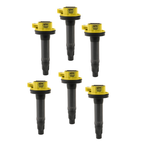 PartzBiz CM: 140061-6-ACCEL Ignition Coil - Super Coil Series - 2007-2016 Ford 3.5L/3.7L V6, Yellow, 6-pack PartzBiz CM: 140061-6-ACCEL Ignition Coil - Super Coil Series - 2007-2016 Ford 3.5L/3.7L V6, Yellow, 6-pack