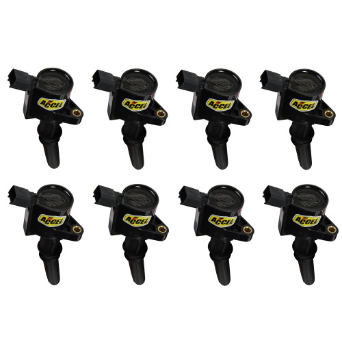 PartzBiz CM: 140032K-8-คอยล์จุดระเบิด ACCEL - SuperCoil - 1998-2008 Ford 4.6L/5.4L/6.8L 2-วาล์วโมดูลาร์เครื่องยนต์-สีดำ - 8-Pack