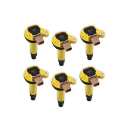 PartzBiz CM 140646-6 - คอยล์จุดระเบิด ACCEL - SuperCoil - 2010-2016 Ford EcoBoost 3.5L V6 - สีเหลือง - 6-Pack (3-Pin) PartzBiz CM 140646-6 - คอยล์จุดระเบิด ACCEL - SuperCoil - 2010-2016 Ford EcoBoost 3.5L V6 - สีเหลือง - 6-Pack (3-Pin)