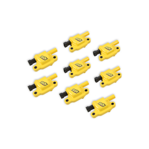 PartzBiz CM: 140043-8-ACCEL Ignition Coils - SuperCoil GM LS2/LS3/LS7 engines, yellow, 8-pack