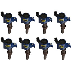 PartzBiz CM 140033EB-8 - ACCEL Igntion Coil - Super Coil - 2008-2014 Ford 4.6L/5.4L/6.8L เครื่องยนต์ 3 วาล์ว, สีฟ้า, 8-Pack PartzBiz CM 140033EB-8 - ACCEL Igntion Coil - Super Coil - 2008-2014 Ford 4.6L/5.4L/6.8L เครื่องยนต์ 3 วาล์ว, สีฟ้า, 8-Pack