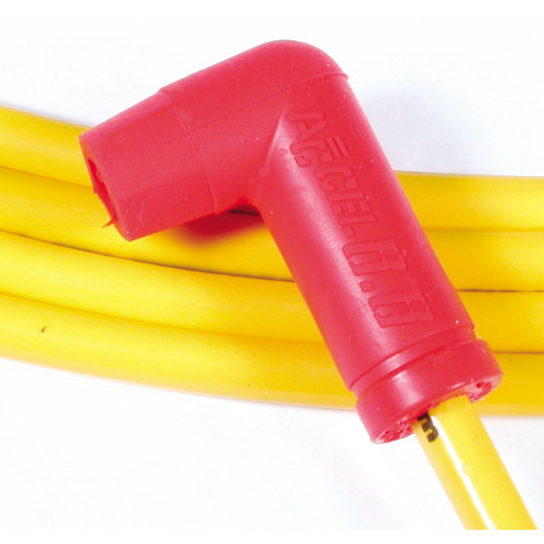 PartzBiz CM: 8031-Spark Plug Wire Set - 8.8mm Spiral Suppression Wire - Universal Set with 90° Boots - Yellow PartzBiz CM: 8031-Spark Plug Wire Set - 8.8mm Spiral Suppression Wire - Universal Set with 90° Boots - Yellow