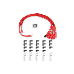 PartzBiz CM 4040R - ชุดสายหัวเทียน - 8 มม. - ลวดสีแดงพร้อมบู๊ทตรงสีแดง PartzBiz CM 4040R - ชุดสายหัวเทียน - 8 มม. - ลวดสีแดงพร้อมบู๊ทตรงสีแดง