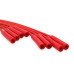 PartzBiz CM: 5040R-ชุดสายหัวเทียน - 8 มม. - สากล - ลวดสีแดงพร้อมบู๊ทตรงสีแดง