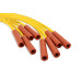 PartzBiz CM: 4053-Spark Plug Wire Set - Super Stock Graphite Core 8mm - GM V8 1975-90 - Yellow