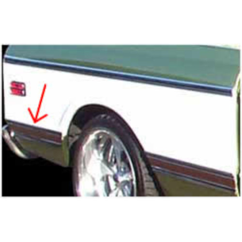 PartzBiz CM: MFBL92R-Brothers Trucks Bed Moulding - ล้อหลัง - เตียงยาว - สีดำ