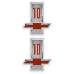 PartzBiz CM 04-566 - BROTHERS Trucks C/K Fender Badge Pair - Chevy 10