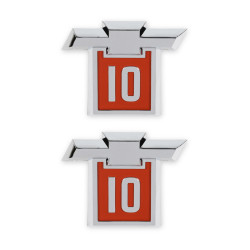 PartzBiz CM 04-568 - BROTHERS Trucks C/K Fender Badge Pair - Chevy 10