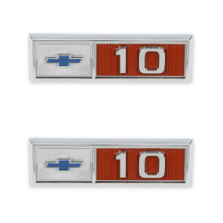 PartzBiz CM 04-570 - BROTHERS Trucks C/K Fender Badge Pair - Chevy 10