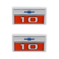 PartzBiz CM 04-571 - BROTHERS Trucks C/K Fender Badge Pair - Chevy 10