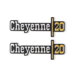PartzBiz CM 04-538 - BROTHERS Trucks C/K Fender Badge Pair - Cheyenne 20