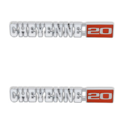 PartzBiz CM 04-593 - BROTHERS Trucks C/K Fender Badge Pair - Cheyenne 20
