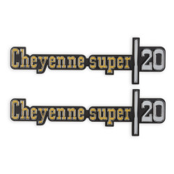 PartzBiz CM 04-542 - BROTHERS Trucks C/K Fender Badge Pair - Cheyenne Super 20