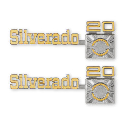 PartzBiz CM 04-545 - BROTHERS Trucks C/K Fender Badge Pair - Silverado C20