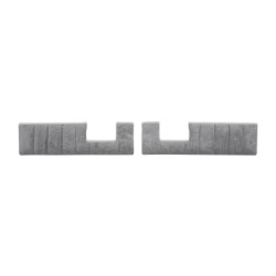 PartzBiz CM 05-383 - BROTHERS Trucks C/K Foamback Door Panel Inserts - Cloth - Charcoal