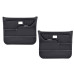 PartzBiz CM: QDP0087WHITE-Brothers Trucks Custom Sport Door Panels - Black - White Stitching PartzBiz CM: QDP0087WHITE-Brothers Trucks Custom Sport Door Panels - Black - White Stitching