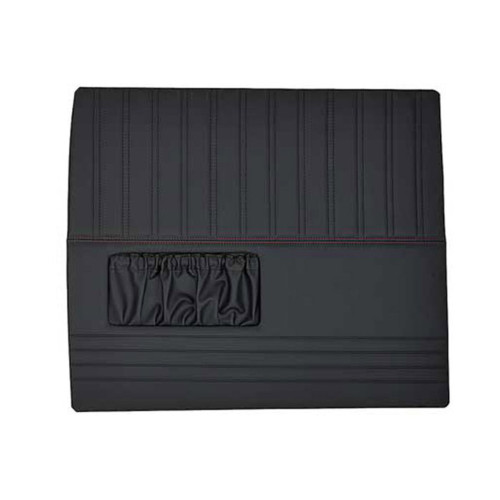 PartzBiz CM: QDP0054BLACK-Brothers Trucks Custom Sport Door Panels - Black with Black Stitching