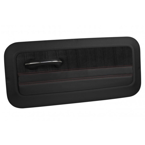 PartzBiz CM: QDP0066BLACK-Brothers Trucks Custom Sport Door Panels - Black with Black Stitching