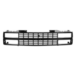 PartzBiz CM 04-365 - BROTHERS Trucks GMT400 Chevy Grille - Dual Headlight - Black