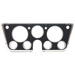 PartzBiz CM INST105 - Brothers Trucks Instrument Bezel - 7 Hole - โครเมียม/ดำ