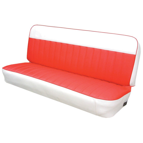 PartzBiz CM: UP66V00RED-Brothers Trucks Two Tone Bench Seat Upholstery