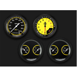 PartzBiz CM AX05YBLF - ชุดเกจสี่เกจ AutoCross Yellow PartzBiz CM AX05YBLF - ชุดเกจสี่เกจ AutoCross Yellow