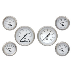 PartzBiz CM WH01SLF - เครื่องดนตรีคลาสสิค White Hot Six Gauge Set PartzBiz CM WH01SLF - เครื่องดนตรีคลาสสิค White Hot Six Gauge Set