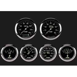 PartzBiz CM CL901SRC - Classic Series Six Gauge Set, 3 3/8