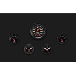 PartzBiz CM VS35BBLF - Velocity Black Five Gauge Set 35 PartzBiz CM VS35BBLF - Velocity Black Five Gauge Set 35