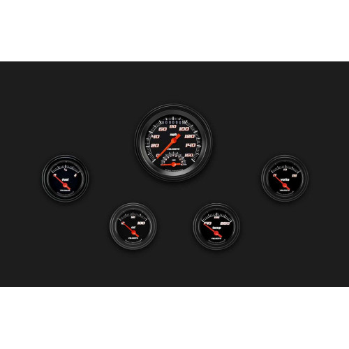 PartzBiz CM: VS35BBLF-Velocity Black Five Gauge Set 35