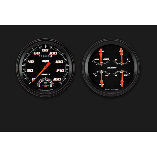 PartzBiz CM: VS62BBLF-Velocity Black Series Two Gauge Set