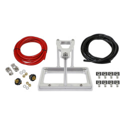 PartzBiz CM 120107DS - Detroit Speed Battery Relocation Kit - Natural Finish Mount