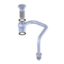 PartzBiz CM 091702DS - Detroit Speed Hardline Pressure Tube w/ Banjo Bolt Connector PartzBiz CM 091702DS - Detroit Speed Hardline Pressure Tube w/ Banjo Bolt Connector
