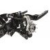 PartzBiz CM: 032004-DDS-ซับเฟรม Hydroformed Detroit Speed ​​Powdercoated - โช้คอัพคู่แบบปรับได้ - SBC/LS