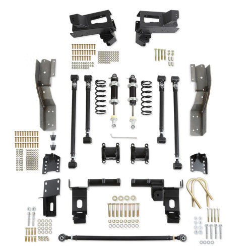 PartzBiz CM: 041753-DDS-Detroit Speed QUADRALink Rear Suspension Kit - Double Adjustable Shocks - Bolt-in Axle Brackets