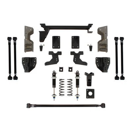 PartzBiz CM: 041750-SDS-Detroit Speed QuadraLink Rear Suspension Kit - Single Adjustable Shocks - Bolt-In Axle Brackets
