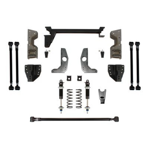 PartzBiz CM: 041751-SDS-Detroit Speed QuadraLink Rear Suspension Kit - Single Adjustable Shocks - Weld-In Axle Brackets