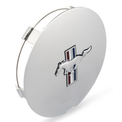 PartzBiz CM F1ZZ-1130-AC - Drake Muscle Cars Chrome Center Cap with Tri-Bar Pony PartzBiz CM F1ZZ-1130-AC - Drake Muscle Cars Chrome Center Cap with Tri-Bar Pony