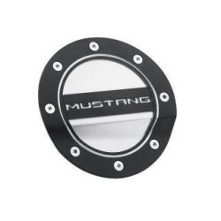 PartzBiz CM FR3Z-6640526-MB - Drake Muscle Cars Fuel Door Comp Series Matte Black and Mustang Logo PartzBiz CM FR3Z-6640526-MB - Drake Muscle Cars Fuel Door Comp Series Matte Black and Mustang Logo