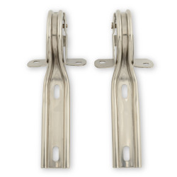 PartzBiz CM D9ZZ-16796-S - Drake Muscle Cars Hood Hinges Stainless Steel Pair PartzBiz CM D9ZZ-16796-S - Drake Muscle Cars Hood Hinges Stainless Steel Pair