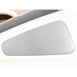PartzBiz CM 5R3Z-29796-7-R - Drake Muscle Cars Quarter Window Satin Covers Pair
