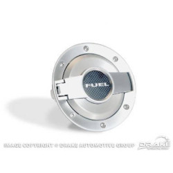 PartzBiz CM MO-210001-SATIN - Drake Muscle Cars Satin Aluminum Fuel Door Assembly