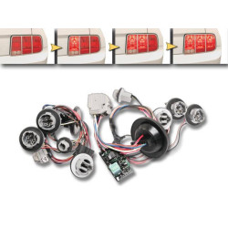 PartzBiz CM 5R3Z-STL - Drake Muscle Cars Sequential Tail Light Kit Programmable